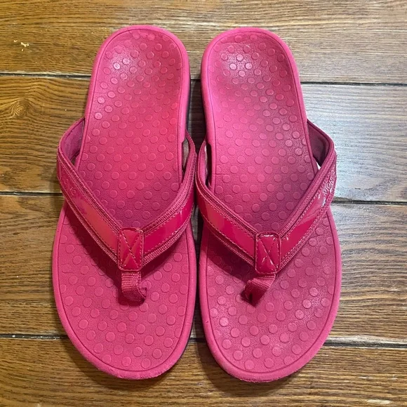 Vionic Women’s Size 10  Tide Pink Orthopedic Comfort Sandal Flip Flop - Picture 2 of 8